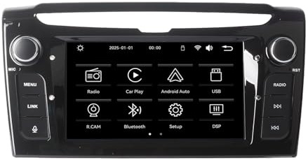 MAVYULQEF Linux Autoradio è compatibile con Lancia (2011-2020) Ypsilon Avvio Lampo/Bluetooth/Wireless CarPlay/Android Auto/FM/AM/RDS/USB