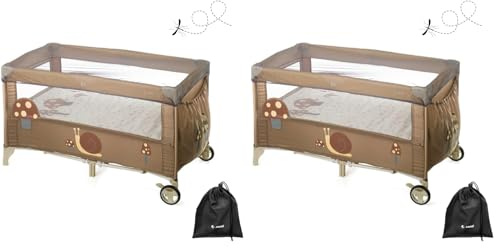 Jané Mosquitera para Cuna de Viaje, Universal, Fácil Visibilidad, Protección Insectos, Incluye Bolsa de Transporte (Paquete de 2)