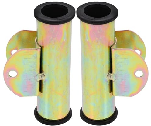 PRETYZOOM 1 Paar Klappstuhl Zubehör Kunststoff Feststellschnalle für Rückenlehne und Sitzverriegelung mit Metallklappscharnier für Strand und Gartenliegen