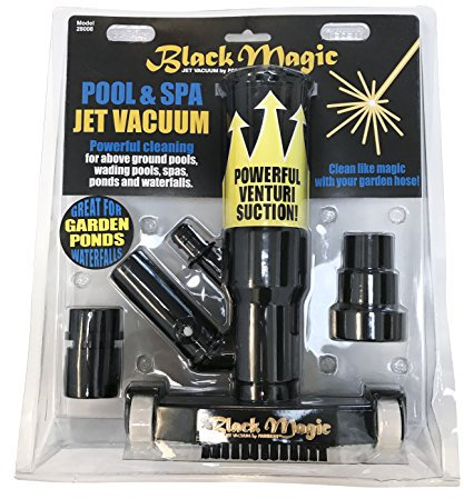 Poolmaster Black Magic Jet Schwimmbadsauger mit 6-teiliger Stange, Premier Collection Ohne Pfosten