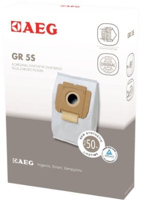 AEG GR 5S - Compatible gama Vampyrino, pack 8 bolsas y 2 microfiltros