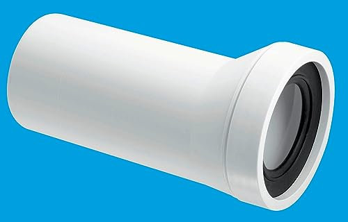 Mcalpine WC-CON6 4/110mm Plain End Outlet 20mm Offset Adjustable Length Rigid WC Connector