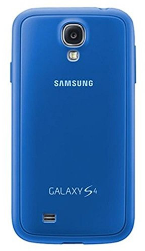 Samsung Protective Cover Plus - Funda para móvil Galaxy S4 (Revestimiento de goma), azul