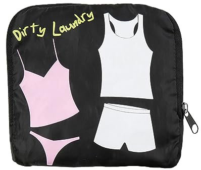 MIAMICA Bolsa de lavandería de neón, Black, 21 x 22, Ropa Sucia