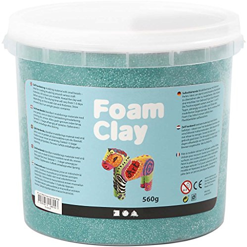 Creotime Schaumstoff-Ton, glitzernd, dunkelgrün, 560 g