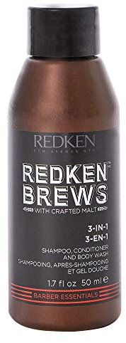 REDKEN Brews 3-In-1 Shampoo, Conditioner Und Bodywash Für Alle Haut- & Haartypen, 50 Ml