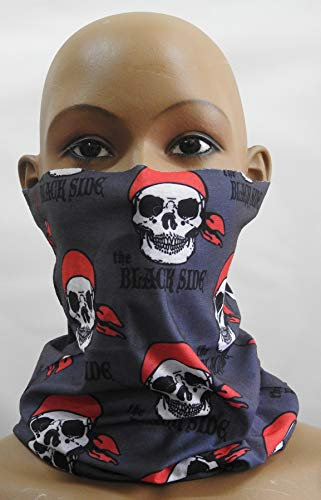 COFI 1453 Multifunktionstuch Halstuch Schlauchschal Atmungsaktiv Gesichtschutz Mundschutz Gesichtmaske Totenkopf Bandana M11