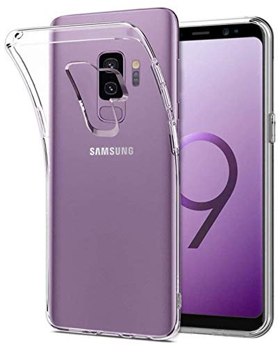 Verco Handyhülle für Samsung S9 Plus Case, Handy Cover für Samsung Galaxy S9+ Hülle Transparent Dünn Klar Silikon, durchsichtig