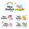 Pack of 45 Unicorns Kids School Labels (40 x 20 mm) Self Adhesive Waterproof Personalised Name Stickers for Water Bottles Nursery Stickers Limited
