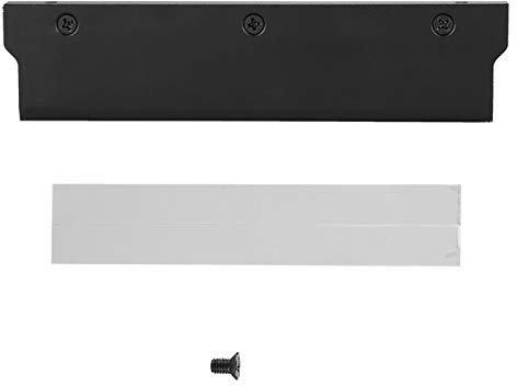 Fdit Memory RAM Cooler, Aluminum Heat Sink Vest for Desktop PC SDR/DDR SDRAM, Universual DIY PC Cooling Case Compatible with Water Cooling Head (Black)