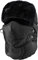 Ikruidy Fliegermütze,Fellmütze Schwarz Wasserdicht Unisex Wintermütze mit Ohrenklappen mit Nackenwärmer und Abnehmbarer Maske zum Skifahren Eislaufen Klettern Weitere Outdoor-Aktivitäten