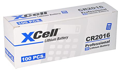 100er Set CR2016 Lithium-Knopfzelle 3V / 90mAh (20x5er Pack) Lithium Hochleistungs- Batterie für professionelle Anwendungen