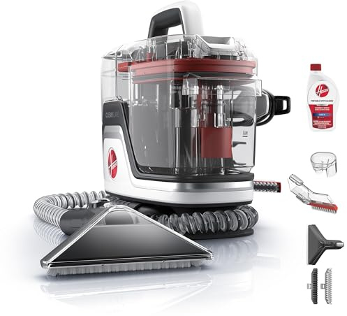 Hoover CleanSlate Pet Portable Carpet + Upholstery Spot Cleaner Machine, Powerful Suction with Versatile Tools, Pet Stain Remover, Car and Auto Detailer, Pair with Hoover Carpet Cleaner Solution