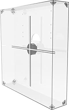 Hologram Fan Protective Cover for Collectibles Assemble Clear Acrylic Box Alternative Glass Case for 3D Hologram Fan or Holographic Projection (For 16.5 inches and below)