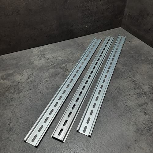 Hutschienen 25-35-50-75-100 cm DIN Schiene 7,5x35mm gelocht Stahl (3 Stück je 100cm)