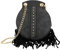 IZIA Damen Schultertasche, Schwarz