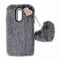 Plush Case for Samsung Galaxy J5 2017 Protective Case Fluffy Fur Soft Warm Love Fluffy Case Bling Diamond Cover Fluffy Fur Skin TPU Cell Phone Case for Women Girls for Samsung Galaxy J5 2017,Dark Grey