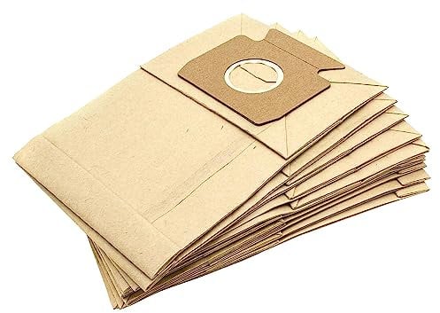 vhbw 10x sacchetto compatibile con Miele Seantor S126, Exquist HE 100, S110, S120 aspirapolvere - carta, tipo B, 27cm x 13cm color sabbia