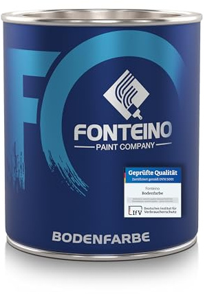 Bodenfarbe Bodenbeschichtung Betonfarbe Betonbodenfarbe Kellerboden, geruchsarm - Himmelblau 750ml