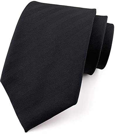 marysgift Krawatte Schwarz Herren Gestreifte Karierte Krawatte Gestreift Hochzeit Solide Krawatte,D0255