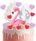 13Stk Flamingo Cake Decorative Accessories Cake Toppers Dekoration Set,Mädchen Kuchen Dekoration, Verwendet für Geburtstage,Valentinstag, Hochzeiten, Jubiläen Engelsfeder Schwan Teile