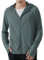 Locachy Men's UPF 50+ Sun Protection Outdoor Lightweight Full Zip Hoodie Jacket Long Sleeve Fishing Hiking Performance Shirt, Grey Green, L