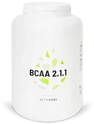 Nutripure - BCAA 2.1.1 100% Pur - Goût Neutre - Poudre - 1,5 kg | Anti-Catabolisme & Récupération Musculaire - Mélange d'Acides Aminés - Leucine, Isoleucine & Valine - Vegan - Made in France