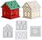 SVOCK Molde de Silicona para Casa con Ventana, Moldes Resina Epoxi Manualidades, Moldes Silicona Velas Molde de Forma de Casa, Mmoldes Resina Epoxi Manualidades para Bricolaje