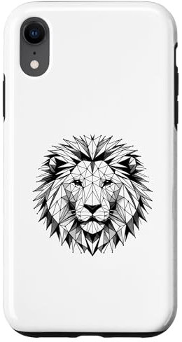 Hülle für iPhone XR Geometric Art Löwe Afrika Safari Zoo Löwen