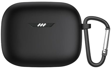 Earbuds Case Cover Compatible for JBL Tune Buds, Earphone Silicone Cases Pouch Headphone Shell Sleeve Ear Buds Box Bluetooth Headset Carrying Washable Storage Bag(Case Only) (black)