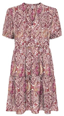 Only Onlnova Life S/S Thea Dress AOP Ptm Vestito Donna