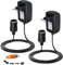 2 Pezzi Adattatore di rete, trasformatore di tensione da 220 V a 12 V, adattatore accendisigari, adattatore per scatola refrigerante auto, pompa ad aria, aspirapolvere per auto e dispositivi da 12 V