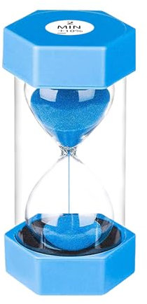 SuLiao Temporizador de arena de 2 minutos, reloj de arena de plástico de 45 minutos, reloj de arena verde grande de 2 minutos, temporizador de cristal de arena de colores para niños, juegos, aula,