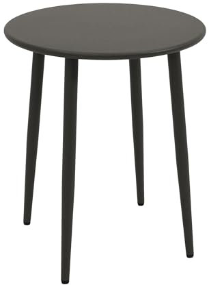 DEGAMO Bistrotisch Gartentisch Denver 60cm rund, Metall/Stahl anthrazit, Indoor und Outdoor