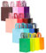 Gcardist Medium 16Pcs Papiertaschen mit Griffen 27x21x11cm Geschenktaschen 16 Verschiedene Senior Farbe Taschen Mehrfachverwendung (mittlere Größe, 7.6x4.75x10.5 inch)