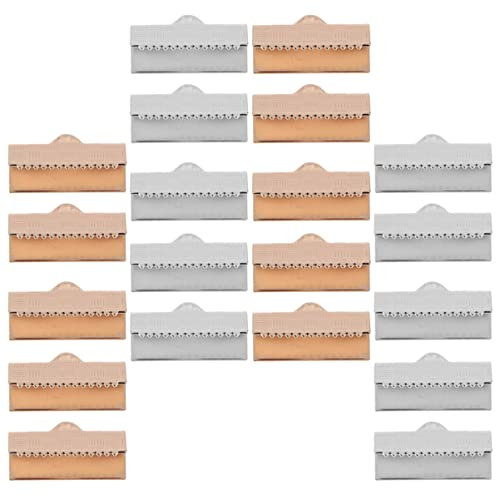 STOBOK 50 Fibbie A Nastro in Rame Fibbie Piatte in Filo Metallico Per Gilet Accessori Artigianali