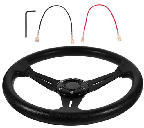 Gatuida Pu Schnellverschluss Rennlenkrad Für Universelles Auto Racing Lenkrad Mit Komfortablem Griff Langlebig Und Stilvolles Design Für Drifting Und