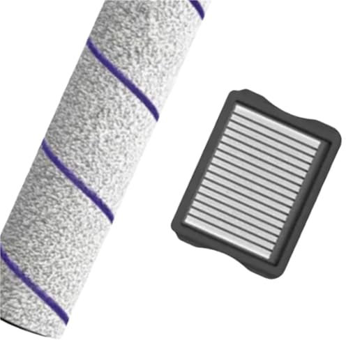 UDXVUXCX Filtro De Cepillo Giratorio, Compatible con Rowenta X-Clean, 10 Aspiradoras En Seco Y Húmedo Reemplace Los Accesorios del Filtro del Cepillo Giratorio(1 Roller 1 Filter)