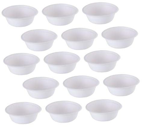 PACKOVE 50 Cuencos Para Colorear Cuencos Para Pintar Cuencos Para Grafiti Cuencos Para Pintar En Blanco Cuencos Para Comida De Fiesta Vajilla Para Restaurante Accesorios De Pintura