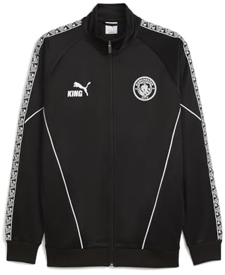 PUMA Manchester City Men's Pre-Match King Anthem Jacket | Official licensed; cotton blend; regular fit; training jacket; everyday wear