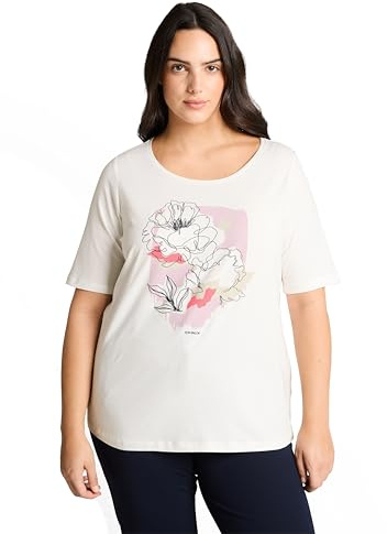 TOM TAILOR Damen 1050882 Plus Size - T-Shirt mit Print (1er Pack)