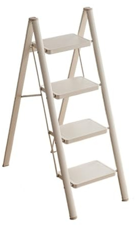 yixinzi-2024 Klappbare Trittleiter Klappbarer Tritthocker for Zuhause, kleine, leichte, tragbare, stabile, rutschfeste Leiter for den Innenbereich for Erreichen von Höhen(Groß)