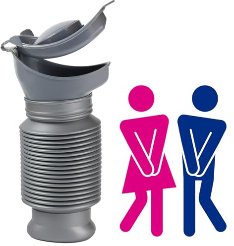 AIYONG Urinflasche Mini Urinal 750ML Schrumpfbares Urinal Mobile Toilette, Schrumpfbares Urinal, Wiederverwendbares Notfall-Urinal, PIPI Urinflasche für Camping Auto Reisen Stau Warteschlange