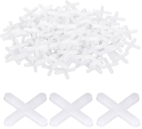 500 Pezzi Croce per Piastrelle, Distanziatori per Piastrelle, 2mm Distanziatori a Croce in Plastica per Autolivellante per Pareti, Piastrella