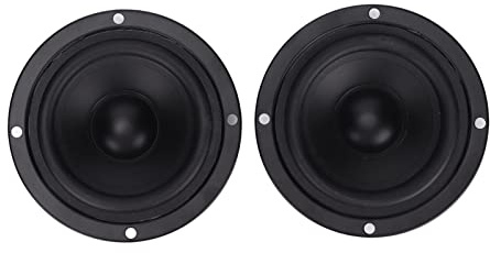 BONKZEBU Plastic Passive Radiator Diaphragm Kit, Bass Enhancement Speaker Replacement for DIY Speaker 3.6x3.6x0.9in