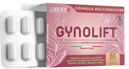 LABNER Menopausa Integratori 60 Capsule con Agnocasto, Trifoglio Rosso | Passiflora, Kudzu, Magnesio, Garcinia Cambogia - Formula Avanzata, Naturale per il Benessere Femminile - 100% Made in Italy