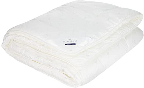 billerbeck Faser Bettdecke E21 King - mit Aloe Vera veredelte Faserdecke - 155 x 220 cm Winterdecke der Wärmestufe warm, Weiß