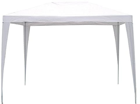 VERDELOOK Gazebo con Struttura in Ferro e Copertura in polietilene, 2x3 m, Bianco