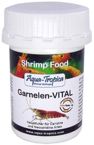 Aqua-Tropica Garnelen-VITAL - Natürliches Garnelen Hauptfutter I Futter für Caridina Zwerggarnelen I 35 g