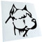 Kiwistar Autoaufkleber - Pitbull Kopf Aufkleber für Auto, Laptop, Fahrrad, LKW, Motorrad Mehrfarbig JDM Decal Racing